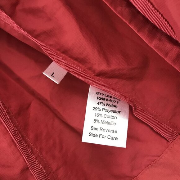 Cabi Coral Zip Front Lightweight Cropped Moto Jacket L Roll Tab Sleeves Pocket - Picture 5 of 10